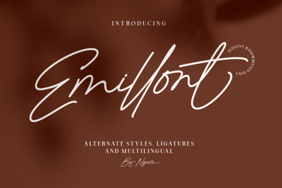 Emillont: A Classy Handwritten Font