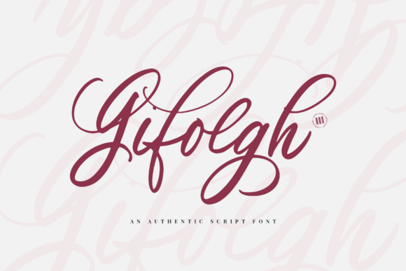 Gifolgh: A Delicate Display Font