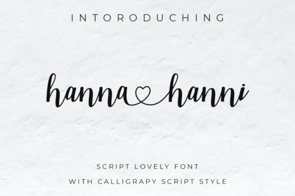 Hanna Hanni: Elegant Script Font