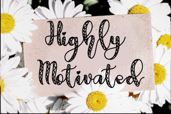 Highly Motivated Font for Web Design