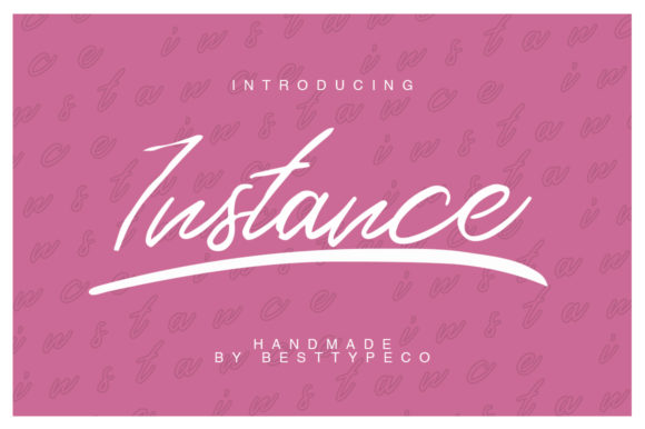 Instance: A Handwritten Font for Editorial Design