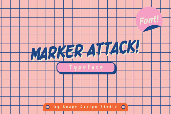 Marker Attack Font: Handwritten Style for Makers