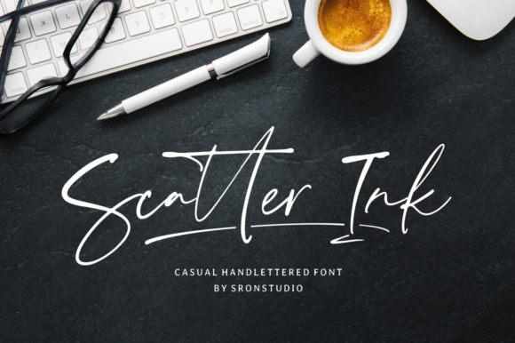 Scatter Ink Font for Web Design