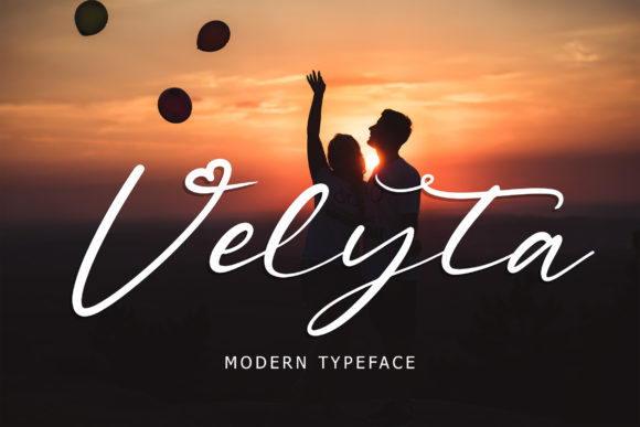 Velyta: A Romantic Script Font