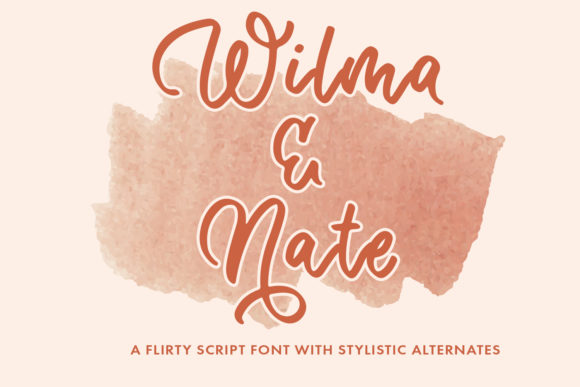 Wilma Nate: A Delicate Script Font