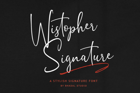 Wistopher Signature: A Classy Handwritten Font